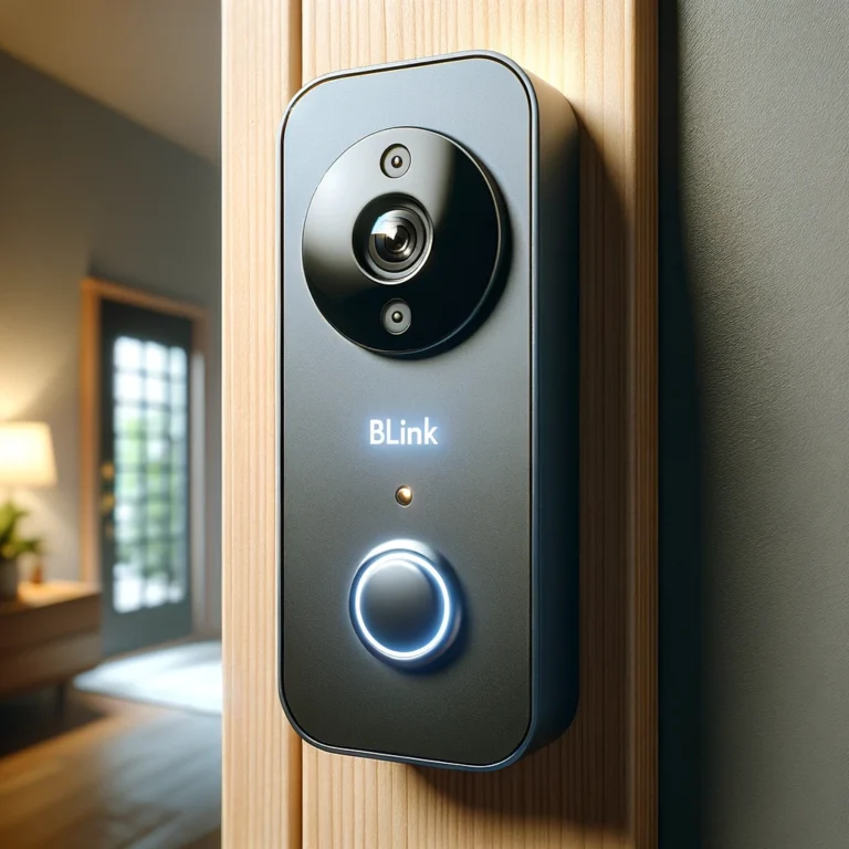 Blink Video Doorbell | Two-way audio, HD video, motion and chime app alerts and Alexa enabled — wired or wire-free (Black)